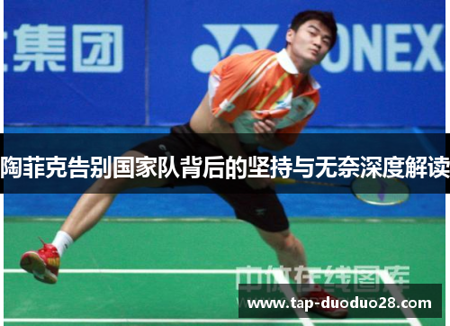 陶菲克告别国家队背后的坚持与无奈深度解读 陶菲克告别国家队背后的坚持与无奈深度解读